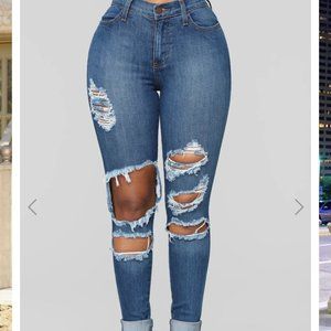 Beach Bum Jeans - Medium Blue